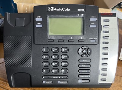 AUDIO CODES GGWV00417 320HD IP PHONE NIB