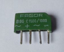 B80C1500/1000   pont de diode  FAGOR  ( lot x 3 pièces )