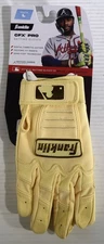 FRANKLIN CFX PRO Vanilla Batting Gloves YOUTH LARGE Digital Cabretta Leather NEW