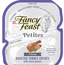 (12pack)Purina Fancy Feast Petite With Roasted Turkey with Sweet Potato in Gravy