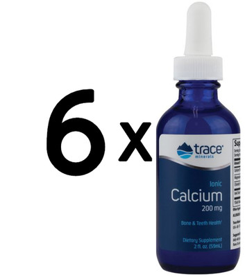 6 x Trace Minerals Ionic Calcium, 200mg - 59 ml (268,22 EUR/L)