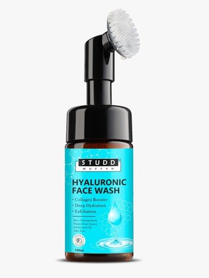 Studd Muffyn Hyaluronic Foaming Face Wash Men and Women Collagen Booster 100ml