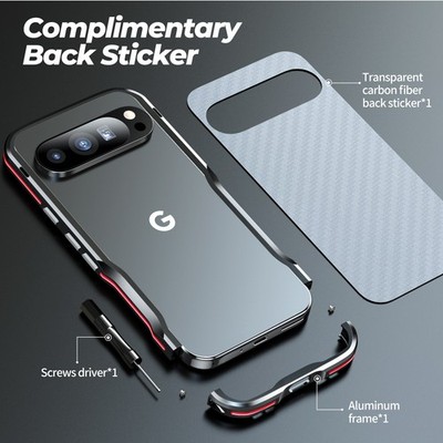 Luphie Ultradünn Metall Rahmen Cover Hülle Case für Google Pixel 8/9/10 Pro XL