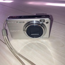 Sony Cyber-shot Compact Digital Camera Silver Carl Zeiss Lens Super SteadyShot