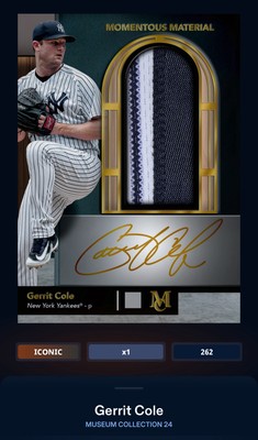 DIGITAL CARD BuntApp *ICONIC* Gerrit Cole 2024 Museum Patch Auto *Read