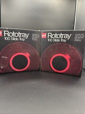 2x New GAF Rototray 100 Slide Tray Carousel Gaf Sawyers Ansco Sears 6090-059