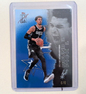 2025-26 Topps Signature Class Victor Wembanyama Blue #5 of 5 Raw Ungraded