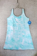 Columbia PFG Freezer III Sun Dress Womens 2X Aqua Print Beachy UPF 50 NEW