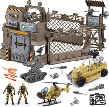 Fisca Military Toys Set - Army Men Soldiers Action Figures Playset With Military