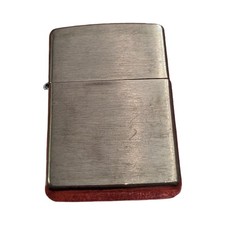 Zippo 204B Brushed Brass Plain Windproof Lighter Used 2018 Made in USA