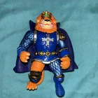 Vintage TMNT King Lionheart Figure w/ Cape Robe Teenage Mutant Ninja Turtles