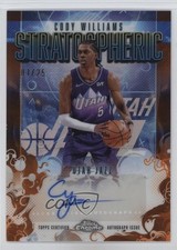 2025-26 Topps Chrome Orange Refractor 1/25 Cody Williams #SM-CW Auto 04i6