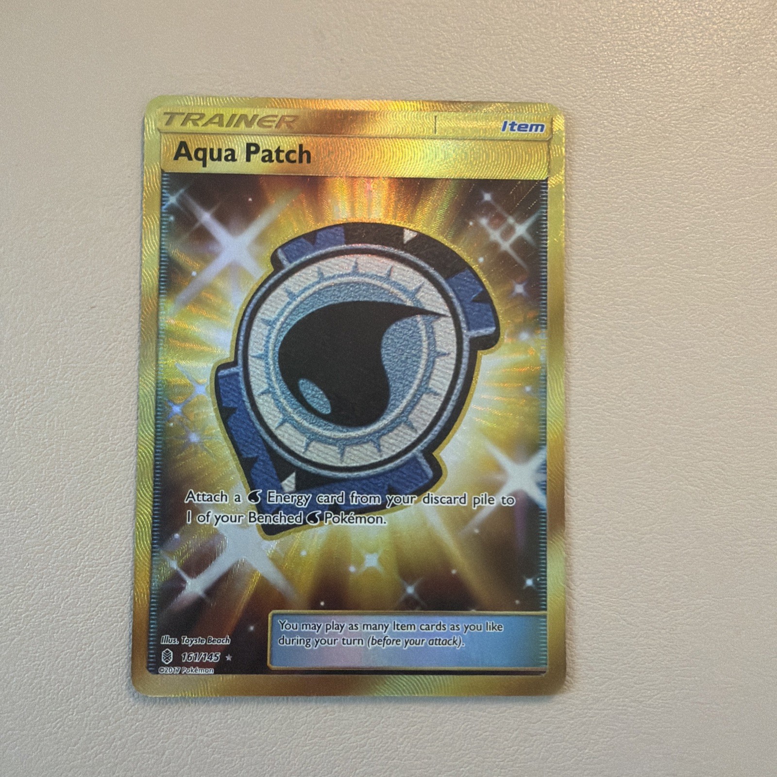 Aqua Patch (Secret) Secret Rare SM - Guardians Rising 161/145 Mint Pack Fresh