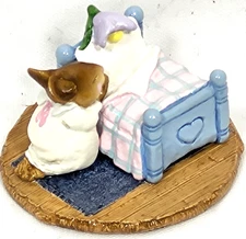 WEE FOREST FOLK " NIGHT PRAYER " M-178 ©1991 White/Blue/Pink w/WFF Box -WF312