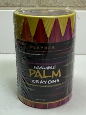 Playbea Washable 18 Large Crayons Palm Crayons Easy to Hold Smooth Wax - New