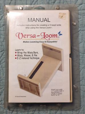 Versa-Loom Beading & Bracelet Jewelry Maker Loom Manual 5 Bead Wide 
