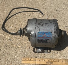 Vintage Electric Motor Delco 13 Hp 12shaft 1725 Rpm 115v Ser. H-54 Works Look