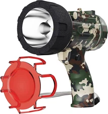 Rechargeable Spotlight Flashlight, High Lumen Hand Held Spotlight Waterproof Fla