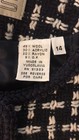New Chaus Navy Blue White Tweed Wool Jacket Blazer Size 14 — photo 9