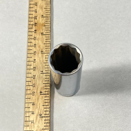 Craftsman 7/8" Socket 1/2" Drive Deep Well 12 Point SAE -V- #47528 USA - Picture 4 of 6