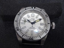 Dagaz Black Sea SilverWave Big Crown Diver Watch  NH35 Movement Domed Sapphire
