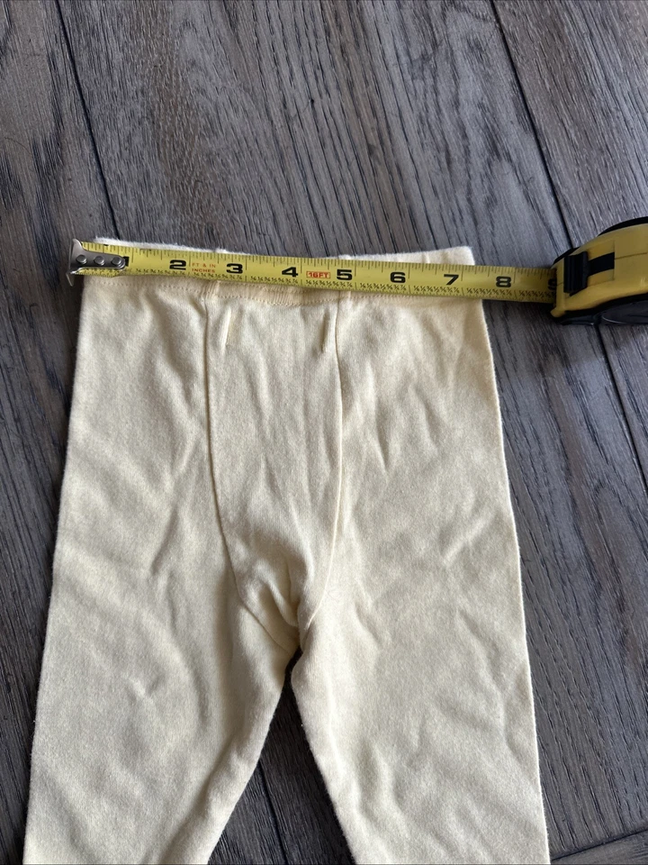 Pantalones infantiles vintage Gymboree Rainbow Tag, amarillo pálido/azul, zanahorias Foto 4 de 4