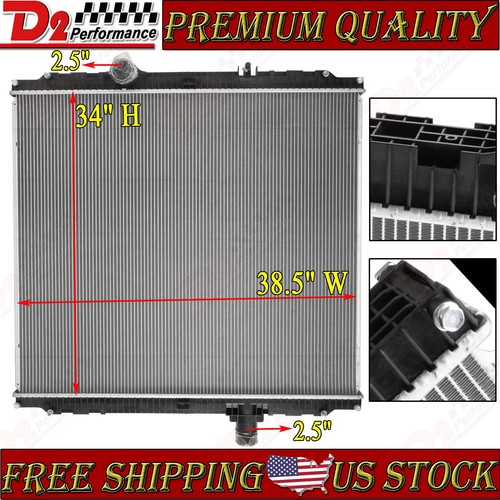 389 Radiator 2 Row Radiator For 2008-2013 09 Peterbilt 388 389 367 / Kenworth W900 ...