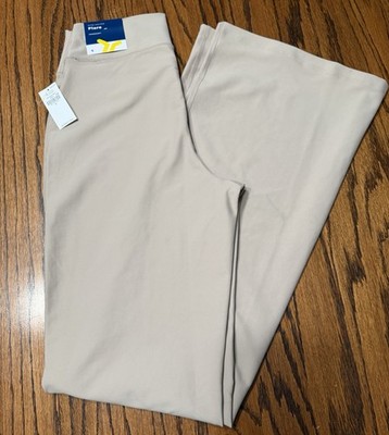Old Navy Powersoft Flare Go-Dry Legging Sz Small Extra High Rise Beige NWT