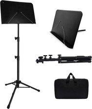 70IN Sheet Music Stand, Tall Music Stand for Sheet Music Height- Adjustable Musi