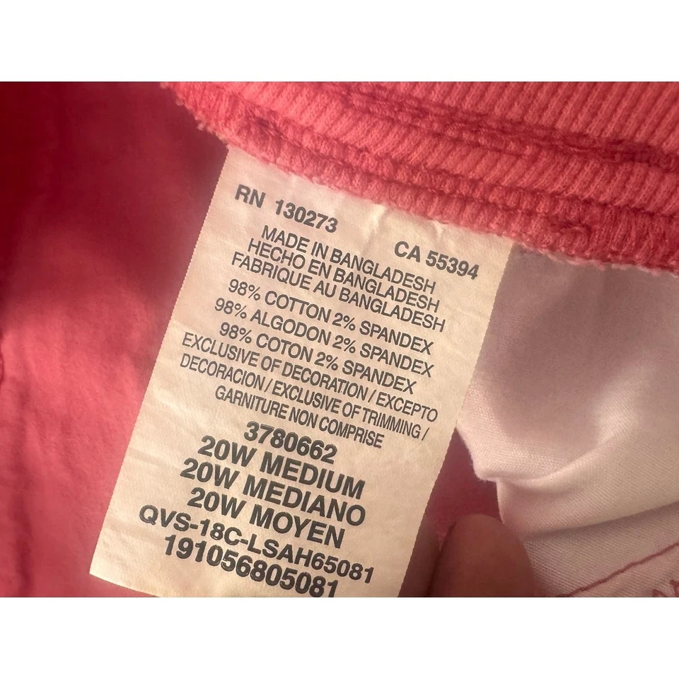 Lee Relaxed Fit Womens Plus Size 20W Cargo Shorts Elastic Waist  - Image 4 of 4