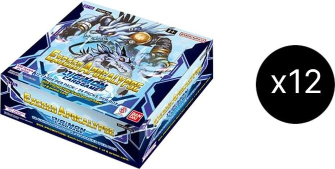 New and Sealed x 1 Digimon Card Game: Exceed Apocalypse Booster Case Digimon Car