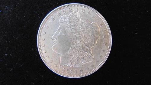 1921 P Morgan Silver Dollar $1 Choice BU Nice Coin #53