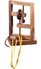 The Rat Trap - Wooden String Brainteaser Puzzle