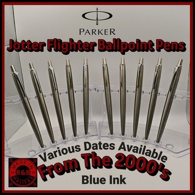 Parker Jotter Flighter Kugelschreiber verschiedene Daten aus den 2000er Jahren blaue Tinte