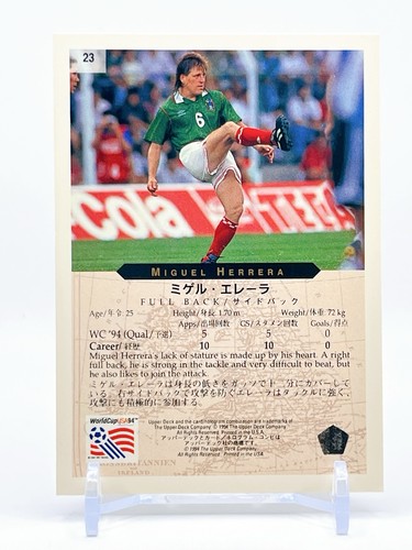 94 USA Fußball WM Karte Mexiko Nationalmannschaft Miguel Herrela Vintage Japan - Bild 6 von 10