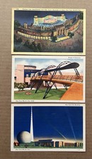 New York World&rsquo;s Fair 1939 Postcard Lot 3 Aquacade Trylon Perisphere