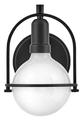 Hinkley Lighting 53770 Somerset 1 Light 9" Tall Bathroom Sconce - Black - Picture 1 of 11