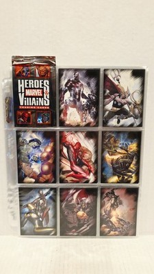 MCUパンフレット　コンプリートセット 🔥2010 RITTENHOUSE MARVEL HEROES & VILLAINS COMPLETE TRADING CARD