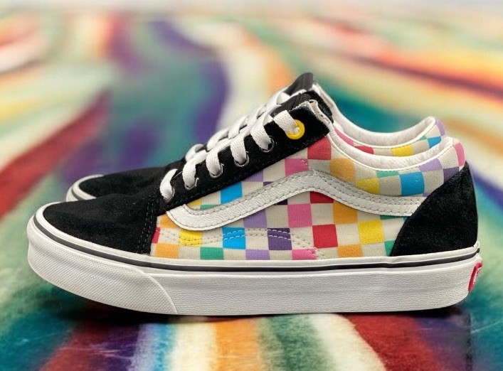 Vans Old Skool Patchwork Checkerboard Sneakers Bl… - image 7
