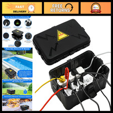 Large Waterproof Outdoor Electrical Box - IP54 Weatherproof Outlet Cover, 12.5"x