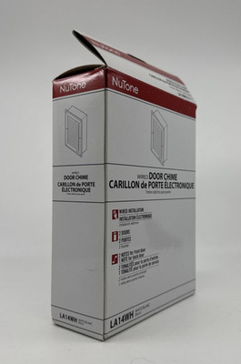 NuTone LA14WH Decorative Wired Door Chime Two-Note White New in Box