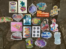 Vintage Dolphin Sun Animals Funny etc Prism Vending Machine Stickers Tattoo Lot