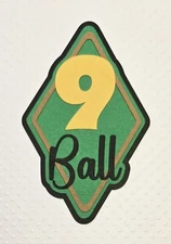 Nine Ball Title. Scrapbook, Card Making Paper Piecing