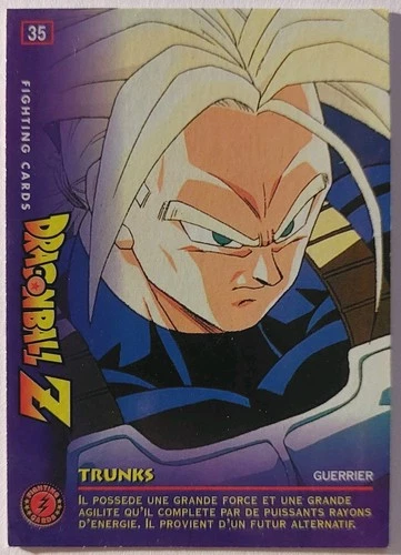 Fighting Cards Non Grattée DBZ Dragon Ball Z n°35 Trunks 1999 Panini