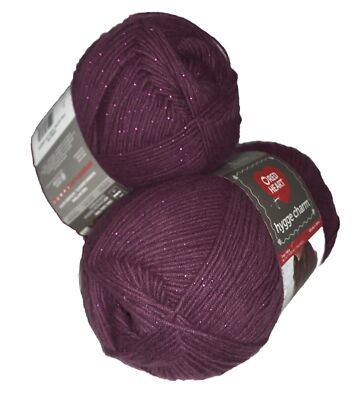 Red Heart HYGGE CHARM Yarn 2-SKEIN-LOT  Evening Star  #6579-14 Oz Discontinued