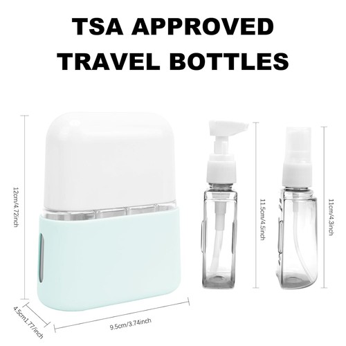 Skycase Travel Bottle Set, 4 in 1 Travel Containers Set for Toiletries,Leak-Proo - Picture 4 of 7
