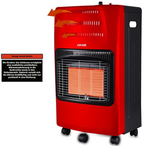 Stufa a gas DMS® 4200 W riscaldatore riscaldamento a gas riscaldatore a gas radiatore a gas infrarossi - Foto 5 di 24