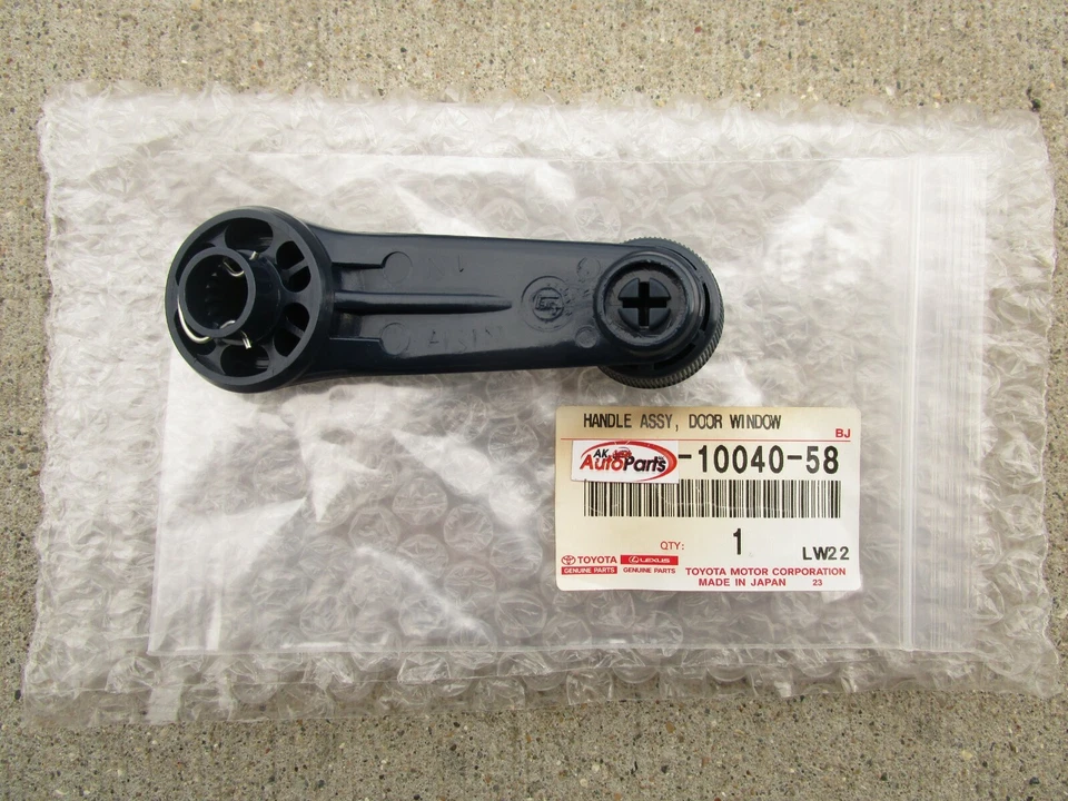 87 - 90 TOYOTA TERCEL MANIVELA VENTANA PUERTA DELANTERA IZQUIERDA AZUL OEM NUEVO Foto 3 de 4