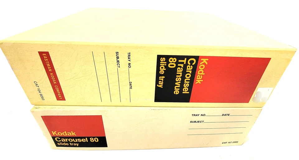 Lot 2 Kodak 80 Count Slide Capacity Film Carousel Trays Photography Art Vintage - Image 3 of 4