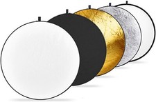 32-Inch 80CM Portable 5 in 1Translucent, Silver, Gold, White, Black Collapsible